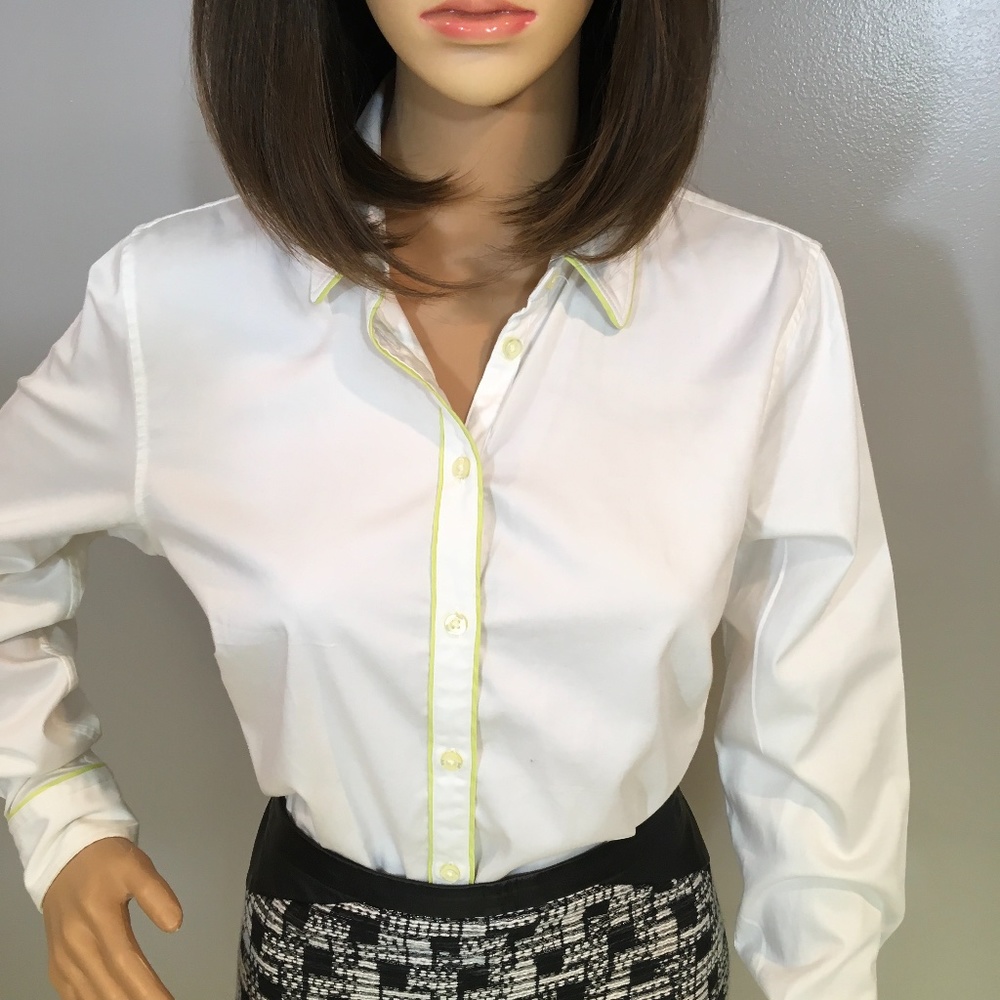 Banana Republic Milly Collection White Button Down